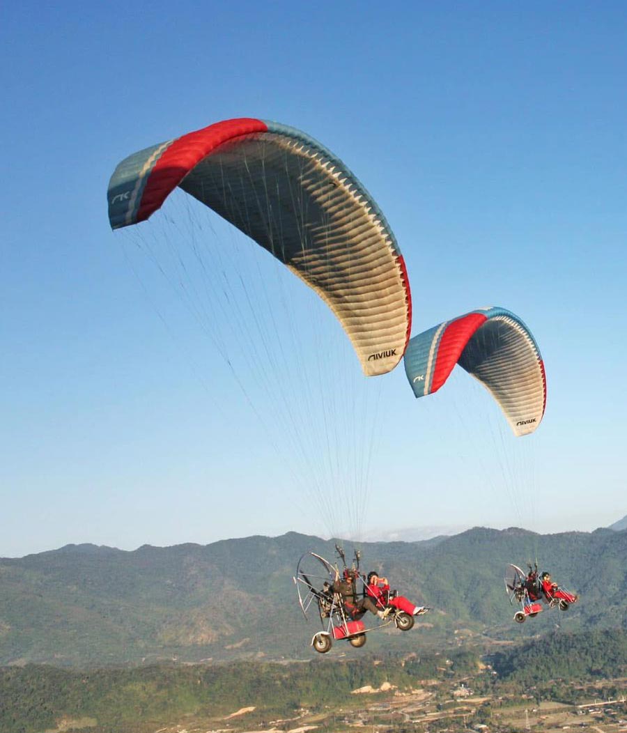 Hot Air Balloon over Vang Vieng